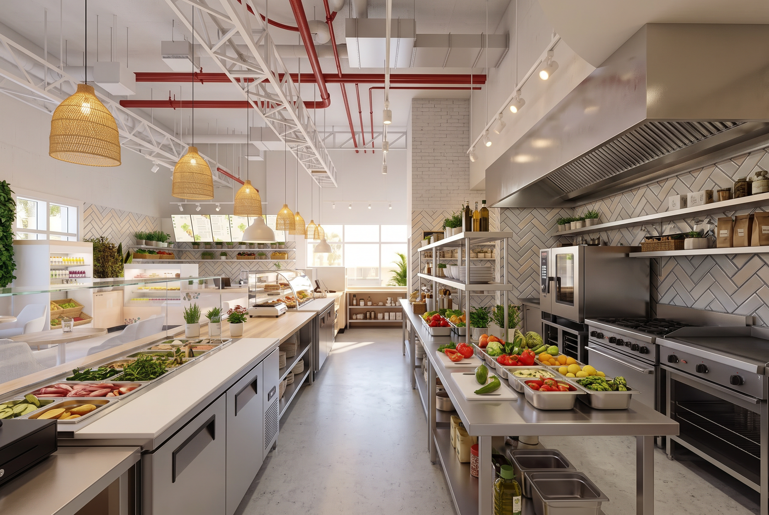 Healthy Habit Restaurant: Kitchen
