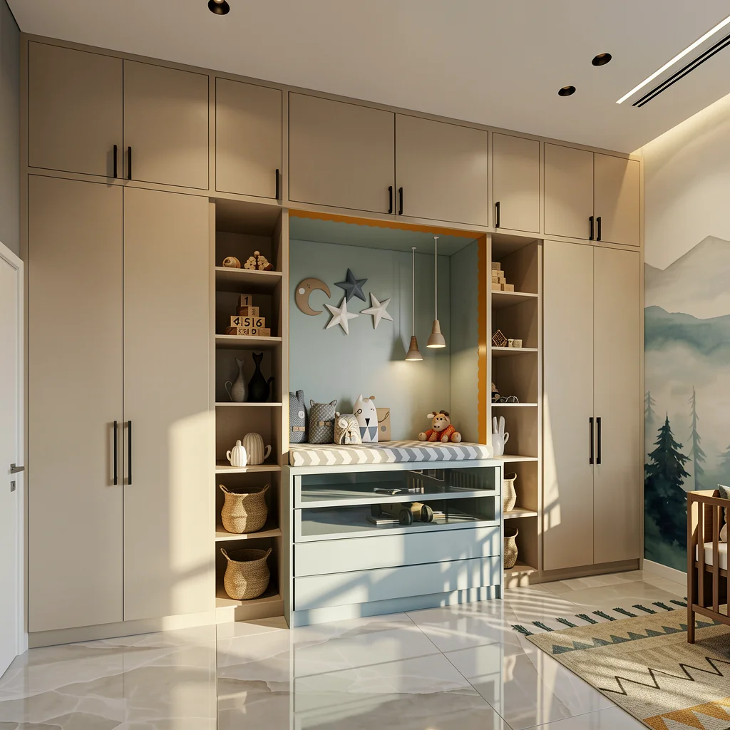 Bur Dubai | Villa 10 — Kids Wardrobe with bed