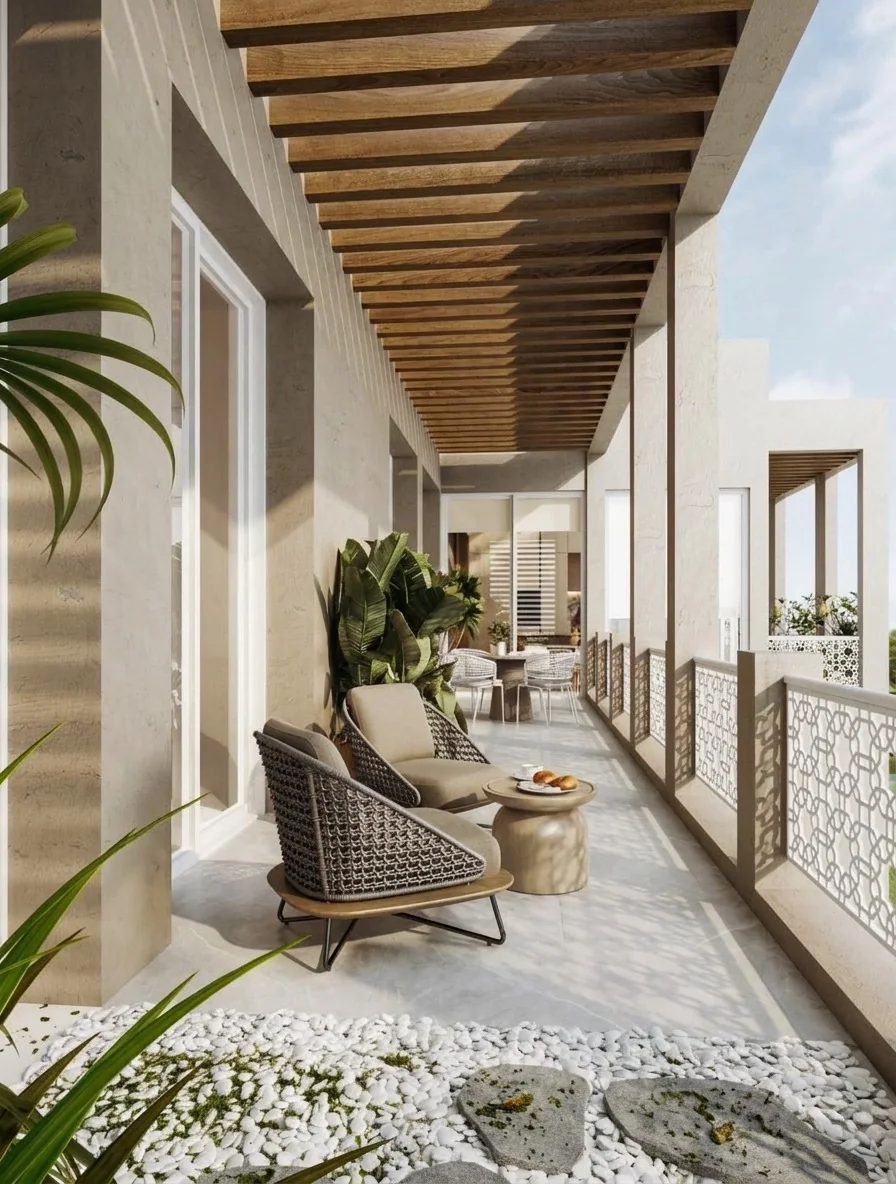 Al Tayer Project Villa — Living Room Balcony