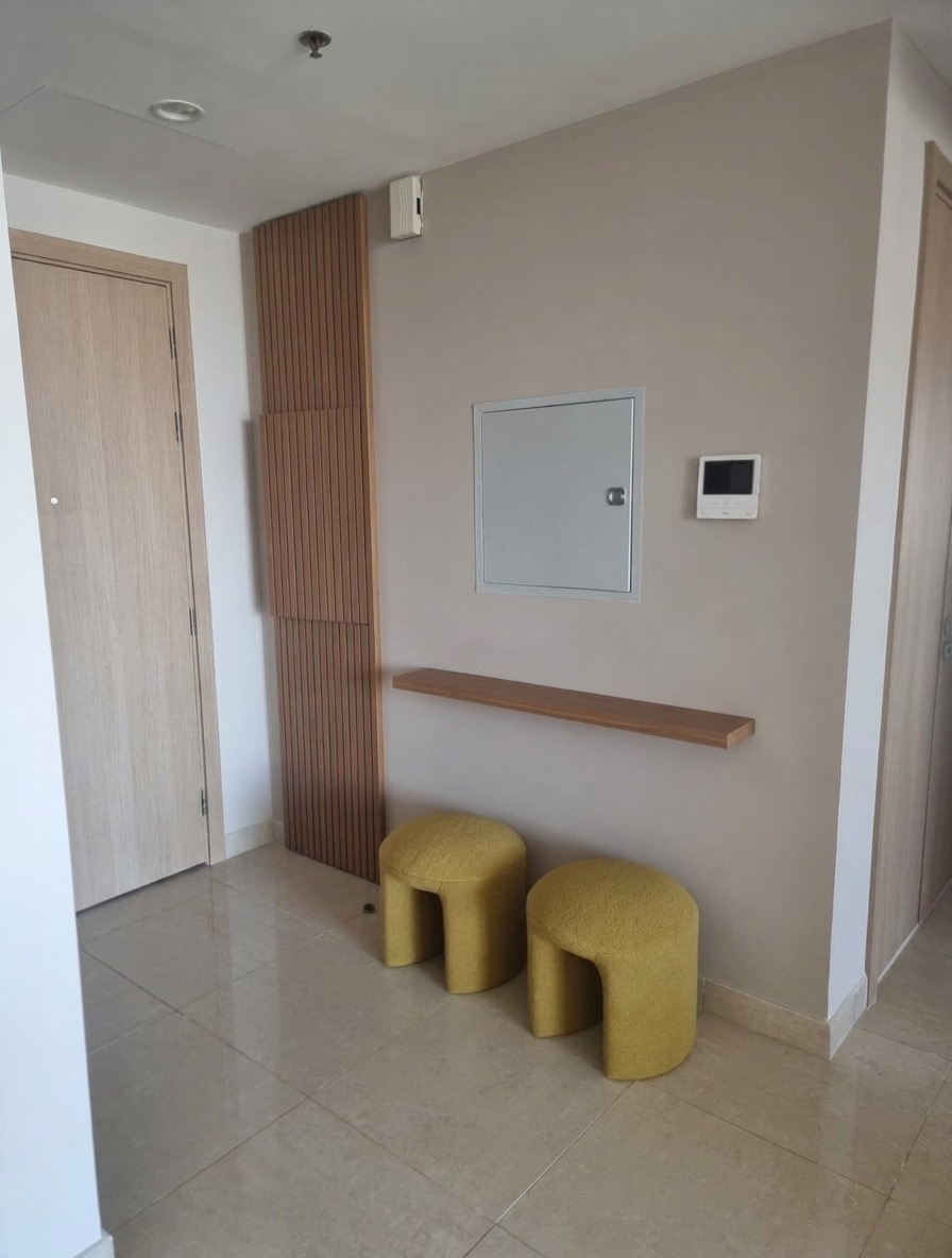 Al Barsha South Apartment — Main Entrance with DB Wall cabinet