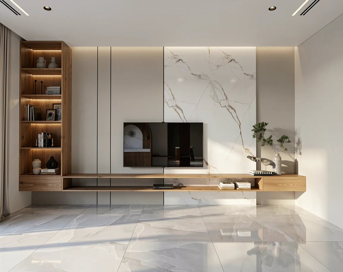 Bur Dubai | Villa 10 — Living Area TV Unit